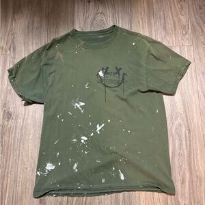Fashion Nova Olive Distressed Tee